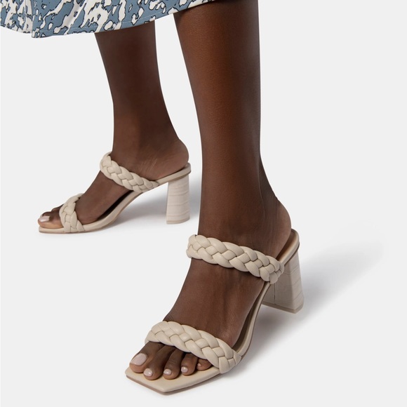 Dolce Vita Braided Paily Heels in Ivory - Picture 9 of 14